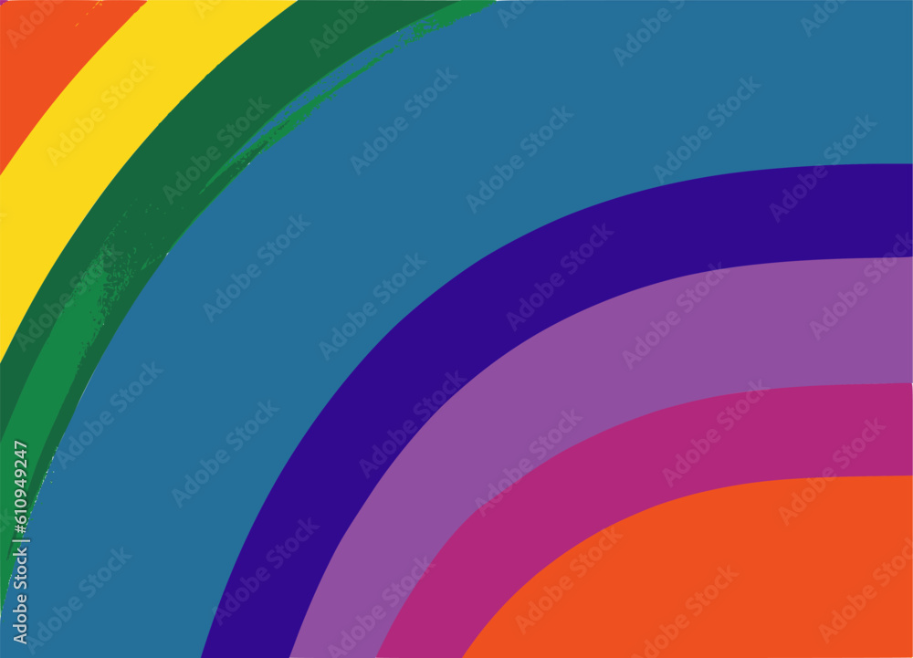 Abstract rainbow background vector image.	