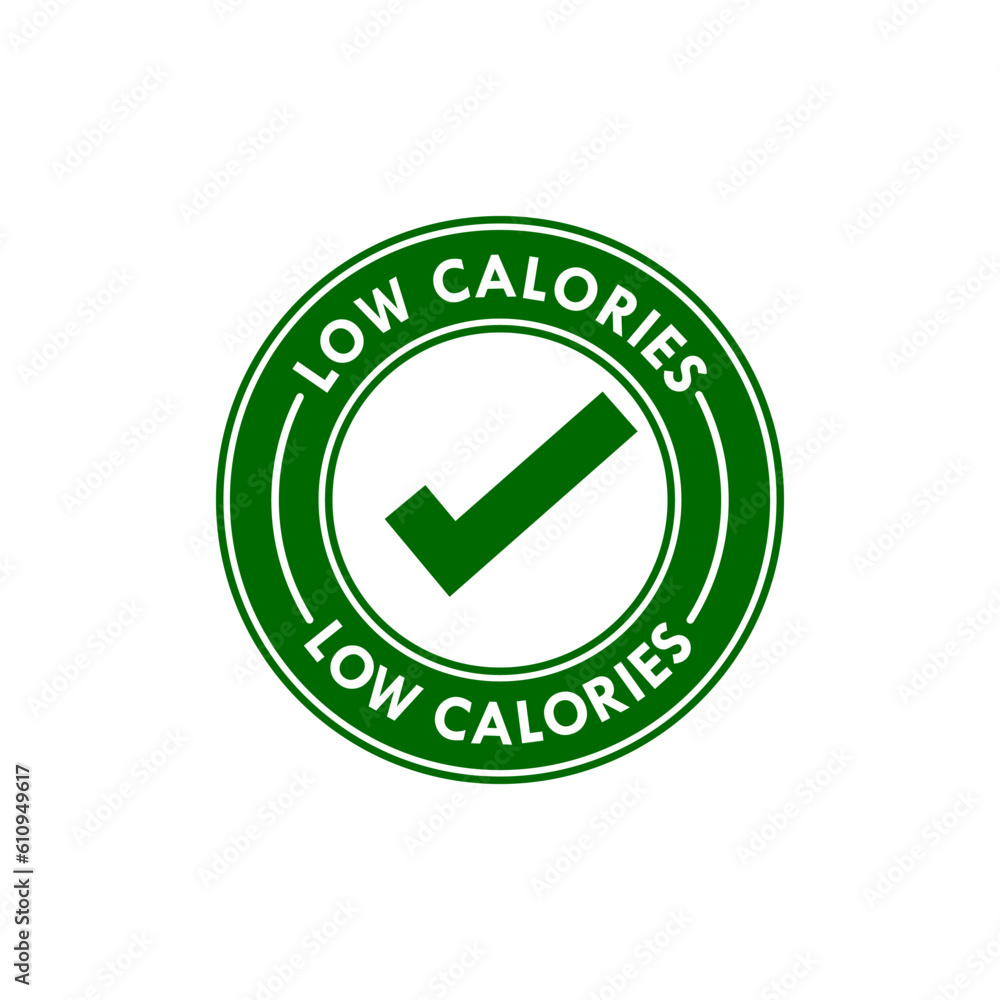 Low calories design logo template illustration Low calories design logo template illustration