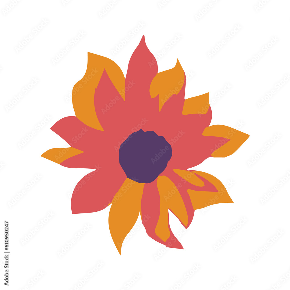 Flower flat illustration art Flower flat illustration art