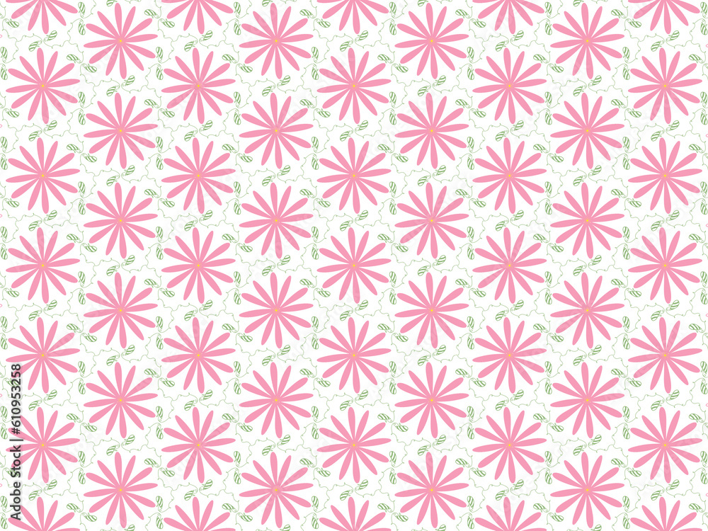 seamless pattern with pink flowers seamless pattern with pink flowers