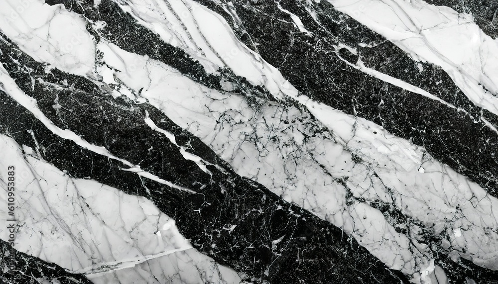 Black and White marble background texture natural stone pattern abstract for design art work. Marble with high resolution
