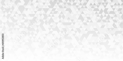 Abstract white and gray triangle geometric background. Abstract retro pattern of triangle shapes. white triangular mosaic backdrop. vector illustration. Geometric hipster background.