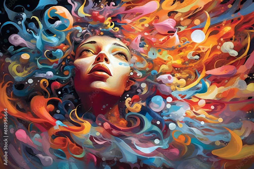Troubled Mind created with Generative AI Troubled Mind created with Generative AI