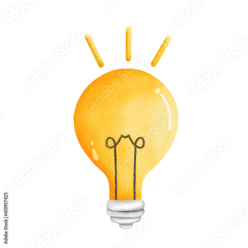 Modern watercolor design illustration, concept of ecology, green energy and saving earth environment problem