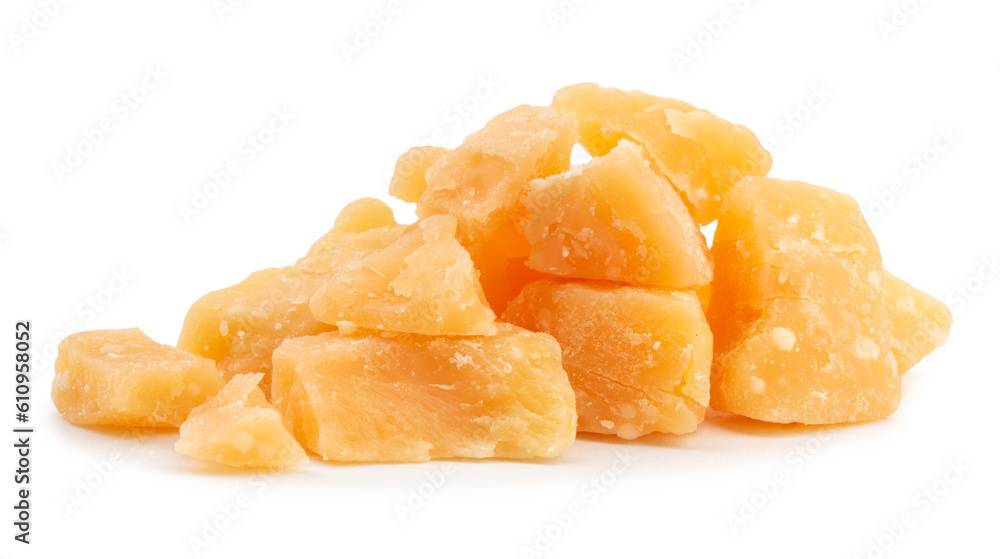 italian parmesan isolated cheese on white background. italian parmesan isolated cheese on white background.