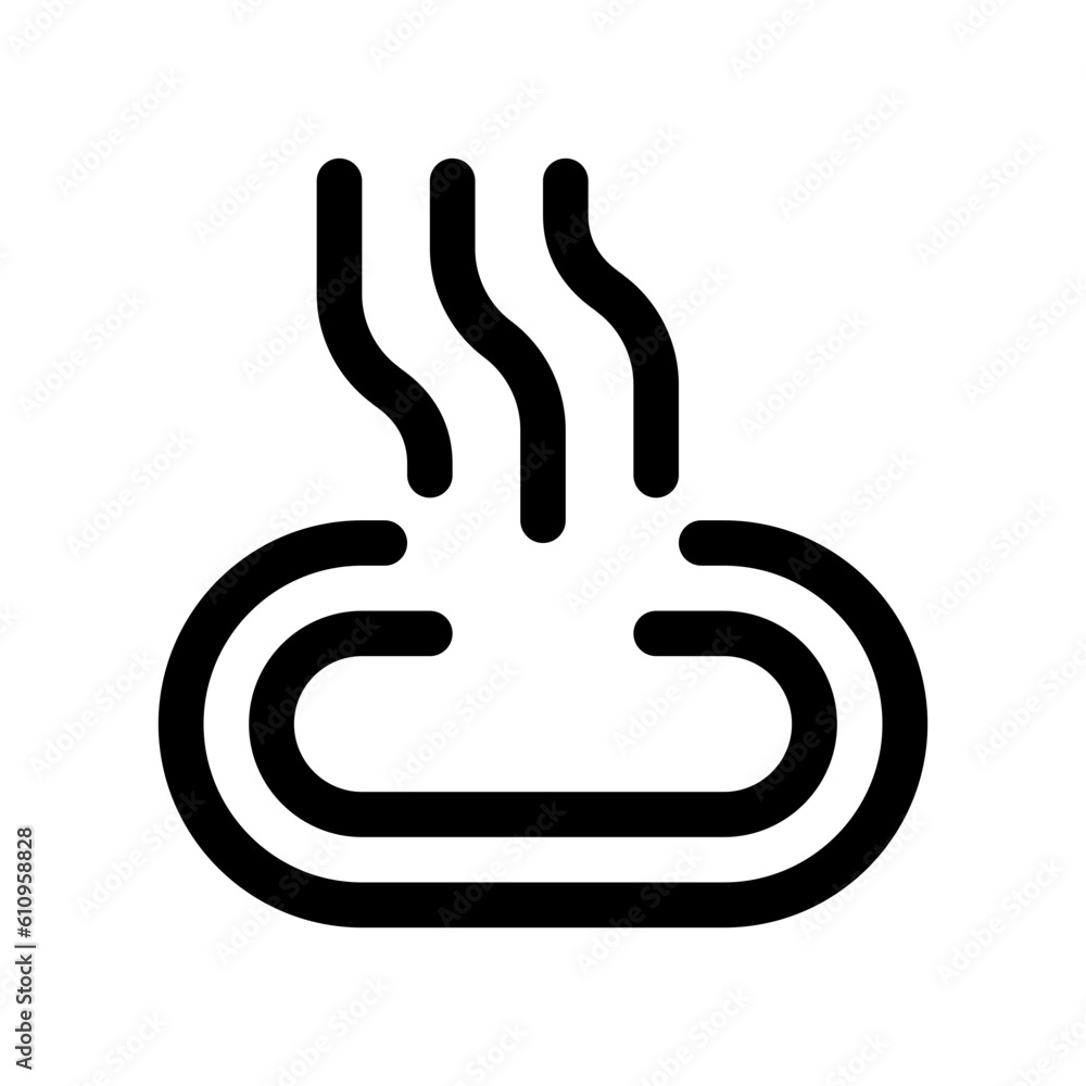 Editable hot spring, steam vector icon. Wellness, spa, relaxation. Part of a big icon set family. Perfect for web and app interfaces, presentations, infographics, etc Editable hot spring, steam vector icon. Wellness, spa, relaxation. Part of a big icon set family. Perfect for web and app interfaces, presentations, infographics, etc