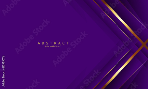 luxury premium purple background and gold line