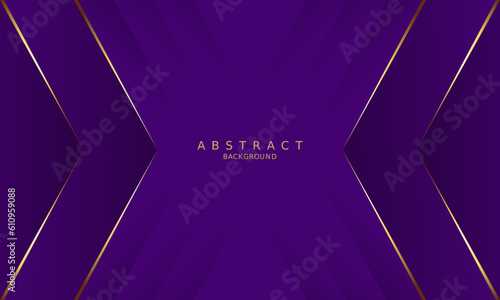 luxury premium purple background and gold line