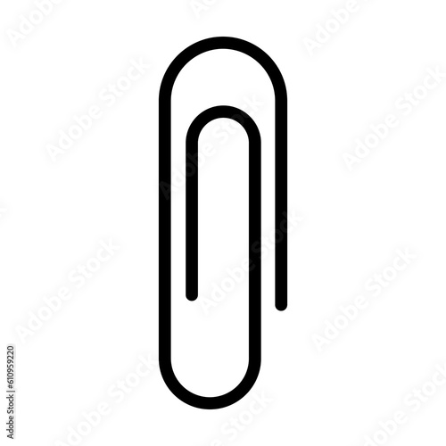 paper clip icon flat vector illustration logo clipart