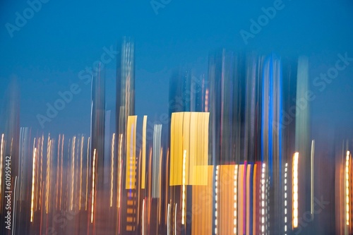camera movement skyscraper city