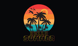 Hello Summer T-Shirt Design, t-shirt design vector