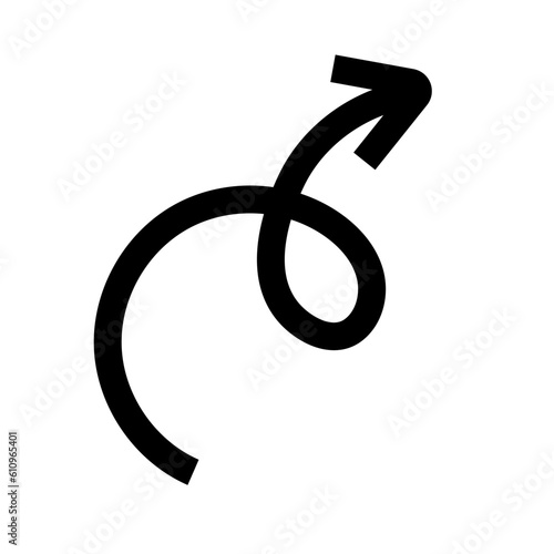 Abstract Line Arrow