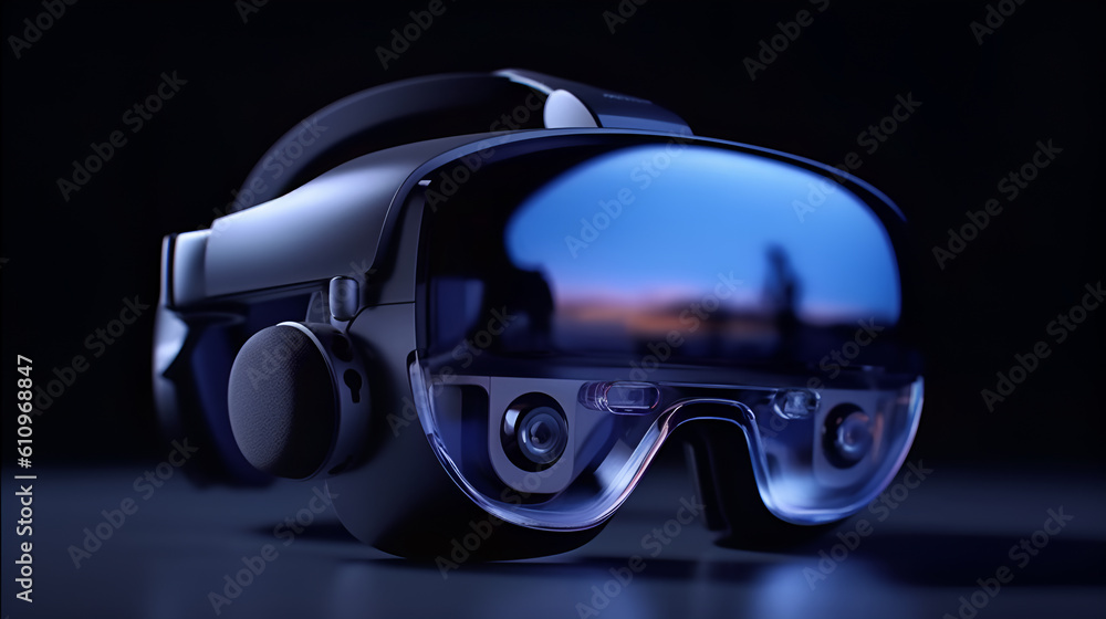 Mixed Reality Goggles, Headset, AR, VR, Futuristic Design, Augmented Reality, Virtual Reality