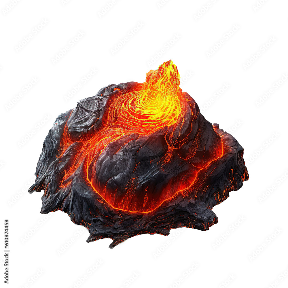 Stone lava isolated Stone lava isolated