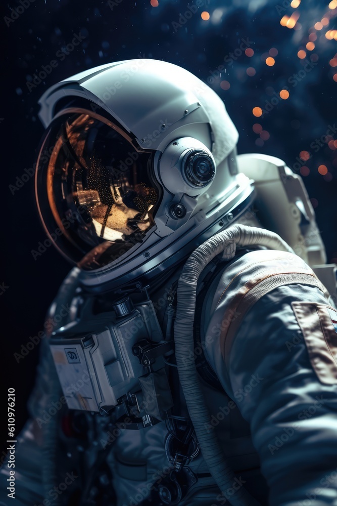 Astronut exploring outer space Astronut exploring outer space