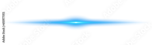 Blue horizontal lens flares. Laser beams, horizontal light rays. Beautiful light flares. Glowing streaks on transparent background. Glowing stripes. Luminous abstract sparkling. Laser beams. PNG.