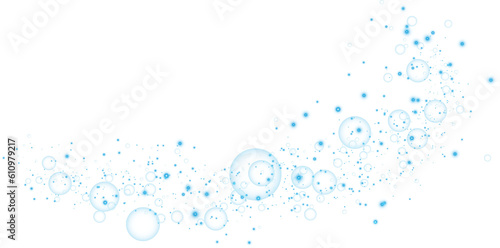 Wallpaper Mural Blue glitter wave abstract illustration. Blue stars dust trail sparkling particles isolated on transparent background. Magic concept. PNG.
 Torontodigital.ca
