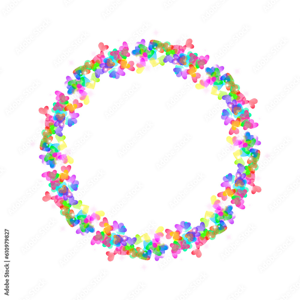 Round floral frame for your design.Floral frame wreaths for wedding invitations.