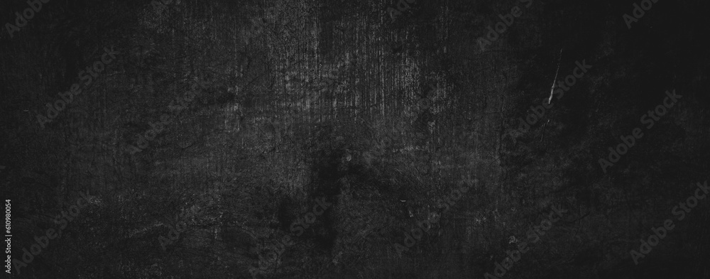 Obraz premium Abstract black dark wall texture background