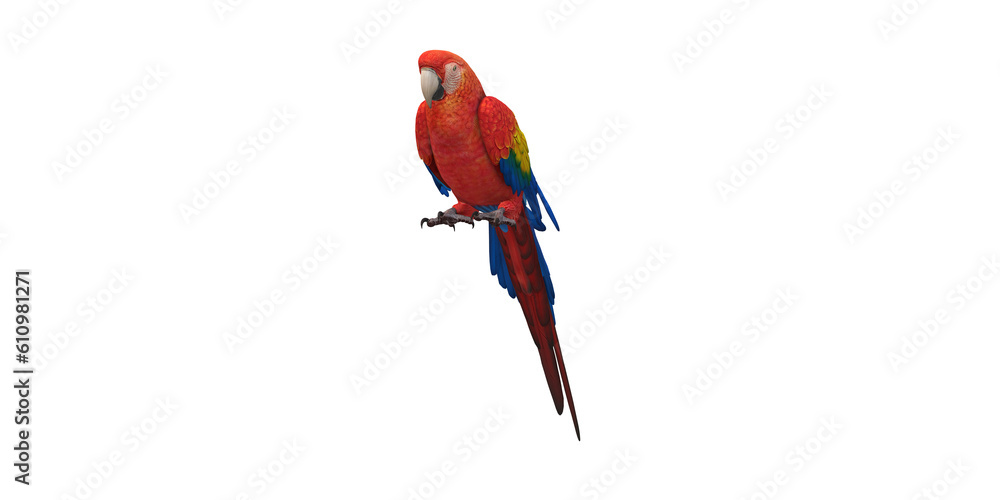 Parrot isolated on a Transparent Background