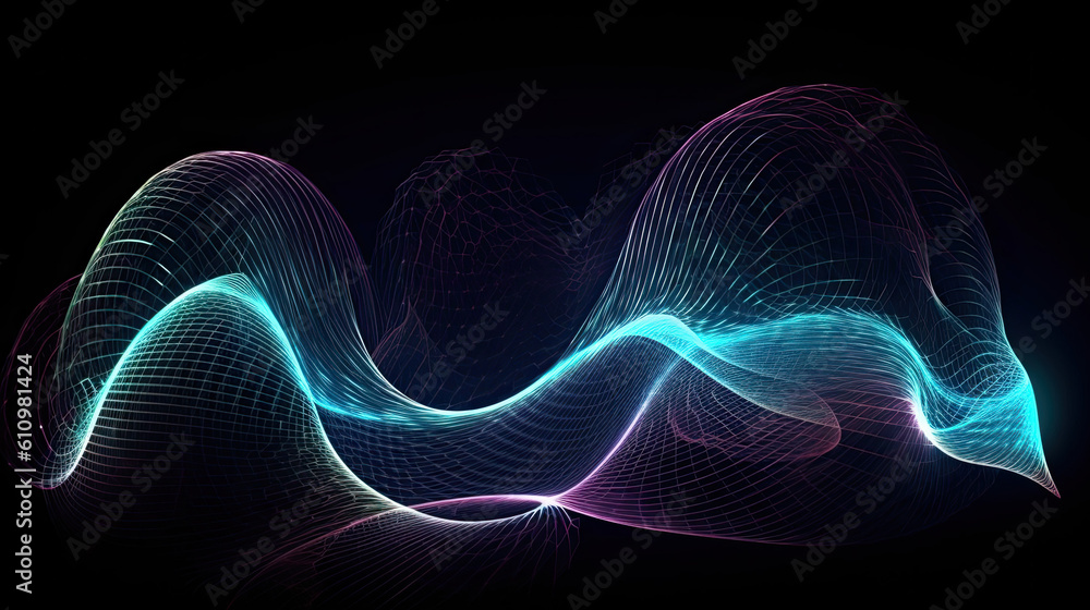 abstract background with energy line flow - by generative ai abstract background with energy line flow - by generative ai