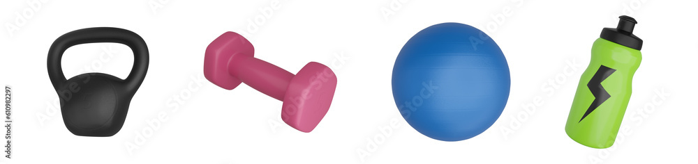 gym tools 3d vector set for exercise,Kettlebell,barbell,gymball and watter bottle
gym tools 3d vector set for exercise,Kettlebell,barbell,gymball and watter bottle