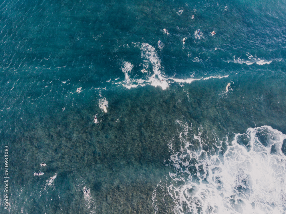 Obraz premium surfers from above