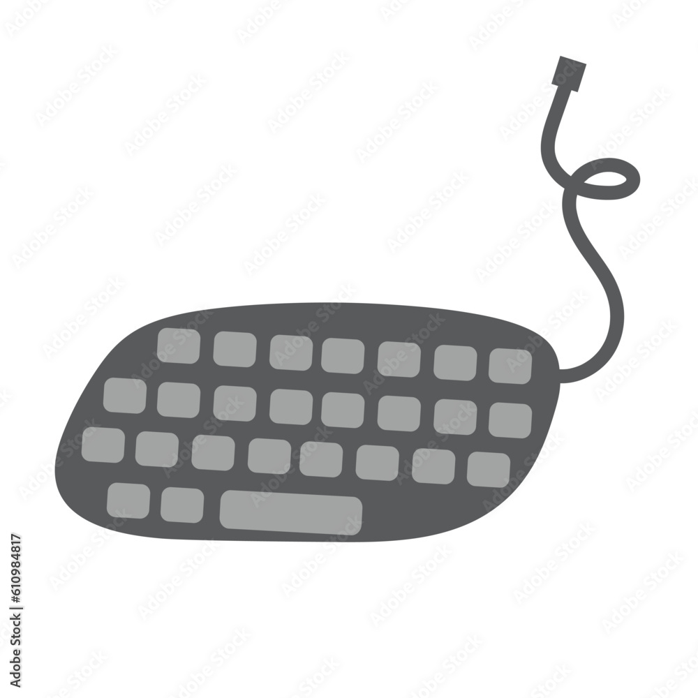 keyboard hand drawn stationery vector keyboard hand drawn stationery vector