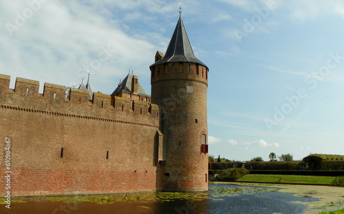 Netherlands, Muiden Castle, fortress walls and tower