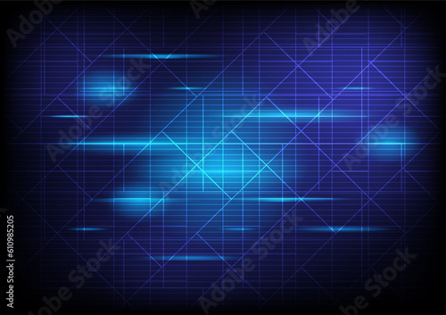 Blue Digital wall table background for vector graphic design.