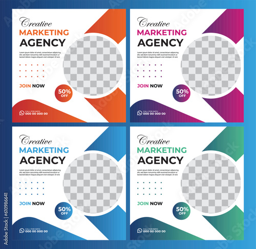 Digital Marketing Social Media Post design template