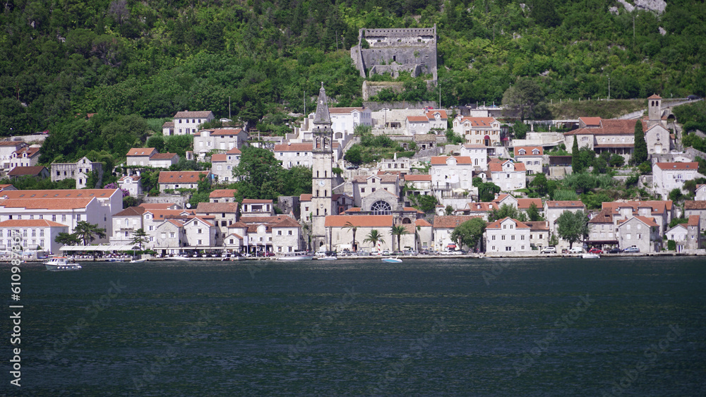 Bay of Kotor in sunny summer