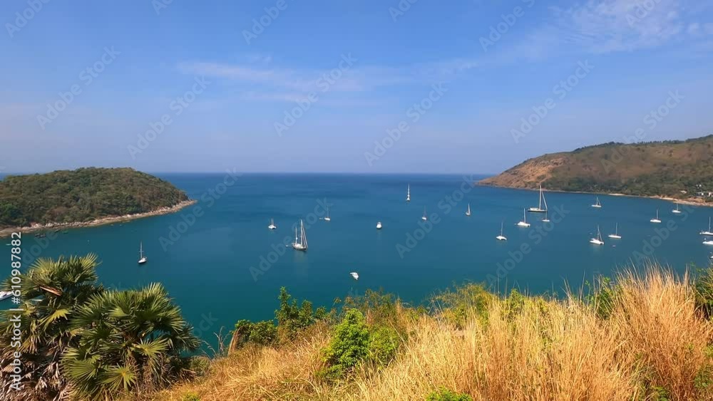 Small bay with boats. Small bay with boats.
