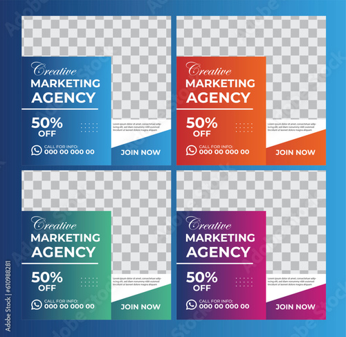 Digital Marketing Social Media Post design template