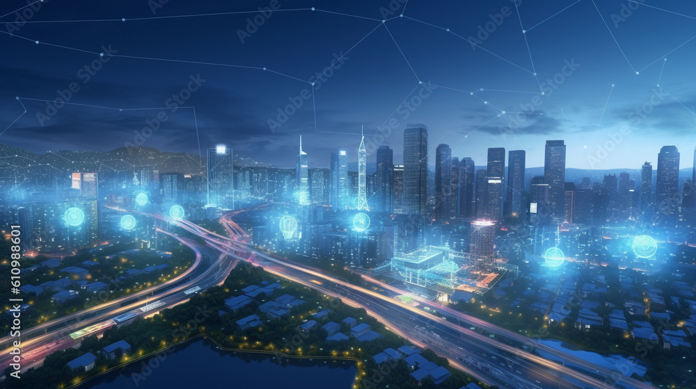 Smart city with internet of things Generative AI