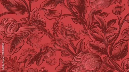 floral seamless background, color trend 2023