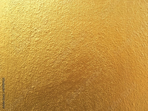 Gold cement wall texture background 