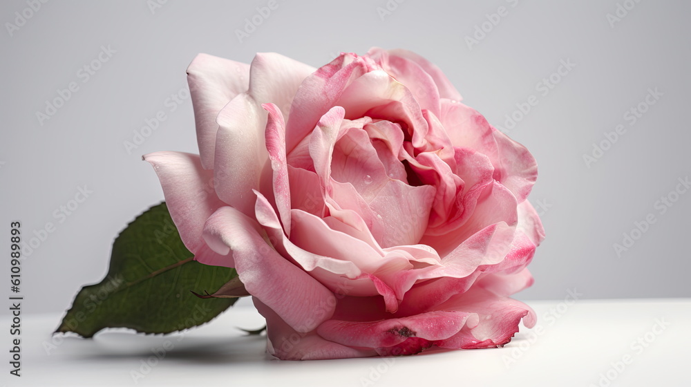 pink rose flower on white background pink rose flower on white background