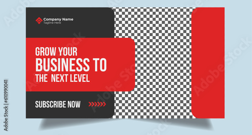 Editable youtube thumbnail design for any youtube videos customizable video thumbnail design video cover fully editable thumbnail template for social media concept. 