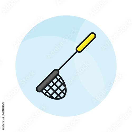 An icon of pool net in modern style, isolated on white background