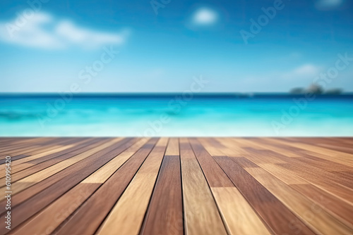 Scenic and Relaxing Summer Beach, Dock and Nature Showcases - Wellness and Luxury Product Displays for Marketing and Social Media Use. Generative Ai