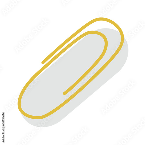 paper clip hand drawn stationery vector