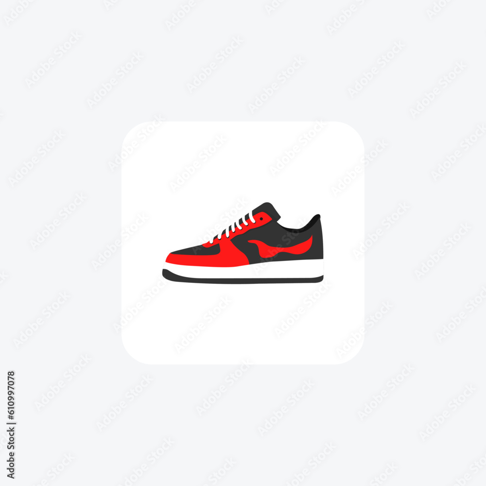 Running Shoes Fast and Fit Vector Flat Icon Isolated on white Background
Running Shoes Fast and Fit Vector Flat Icon Isolated on white Background