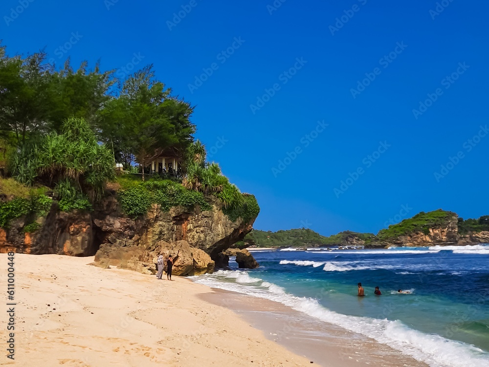Landscape view of Indonesia beach 