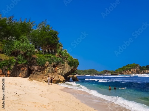 Landscape view of Indonesia beach 
