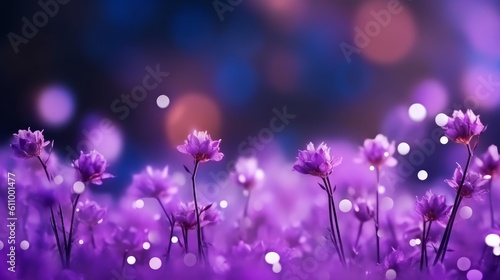 Soft and dreamy lilac background. Concept of depth and charm. Generative AI