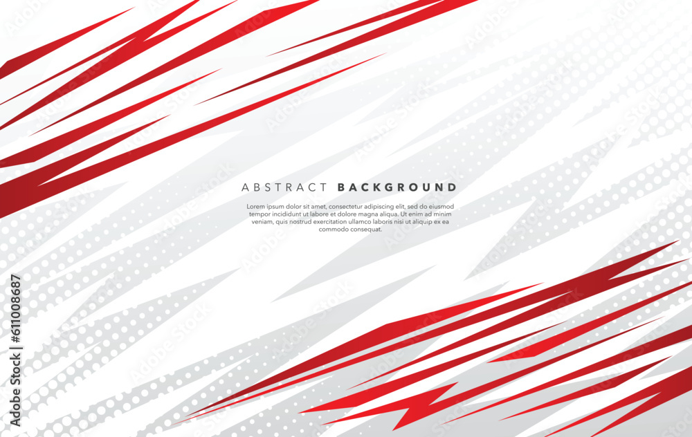 Fototapeta premium red white modern abstract background design