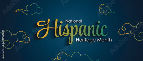 Hispanic National Heritage Month in September and October. Hispanic and Latino culture. Latin American patterns. Vector