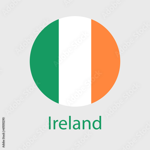 Free Download Ireland flag vector icons set in the shape of heart, star, circle and map. Irish flag illustration in different geometrical shapes. - GFXLoad