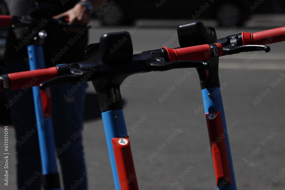 E-Scooters in the street